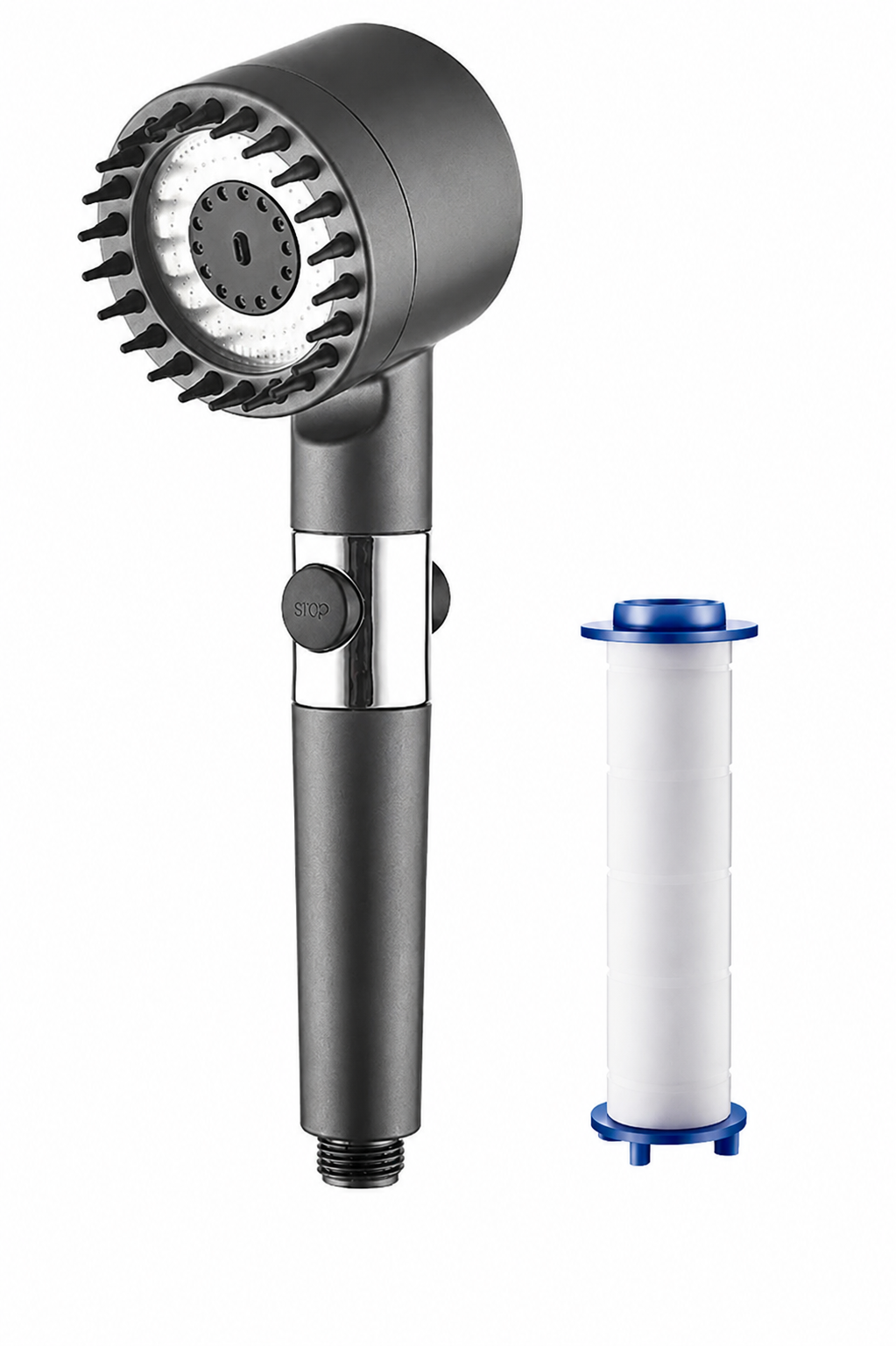 Cabezal de Ducha Turbo Presión + Filtro Purificador - Agua Limpia y Más Potencia
